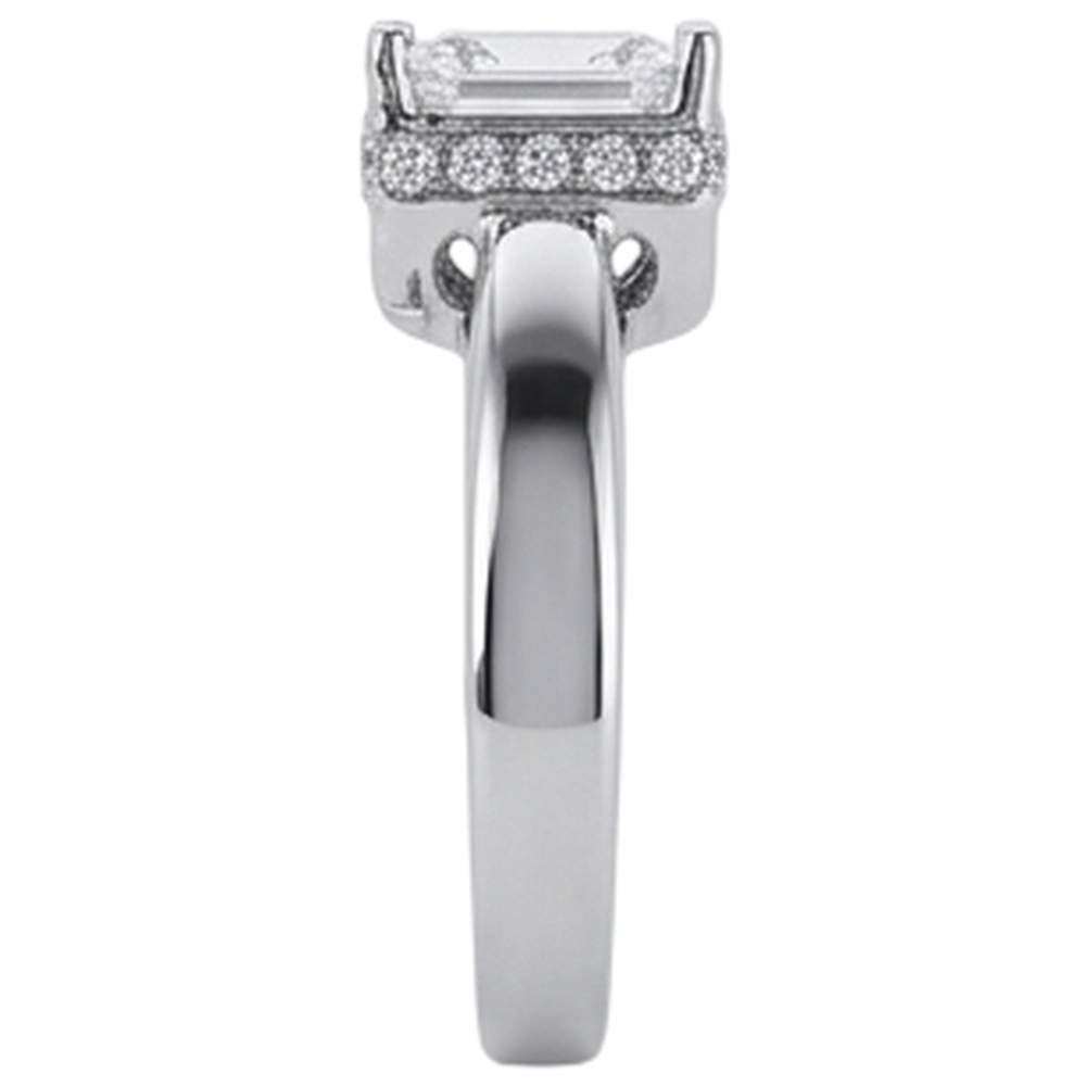 2.50 Carats Hidden Halo Princess Cut Real Natural Earth Mined Diamond ( Not Lab Grown )  Engagement Ring New