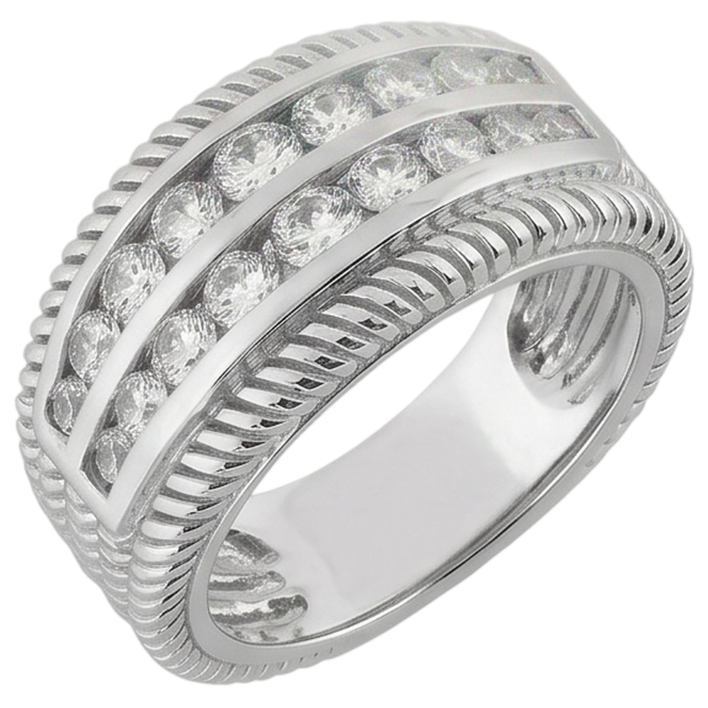 2.50 Carats Round Natural Earth Mined Diamond ( Not Lab Grown )  Right Hand Anniversary Ring