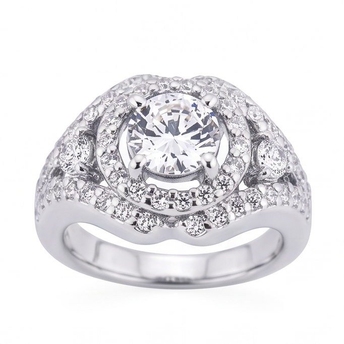 2.72 Ct. Big Real Natural Earth Mined Diamond ( Not Lab Grown )  Ring White Gold Anniversary Jewelry