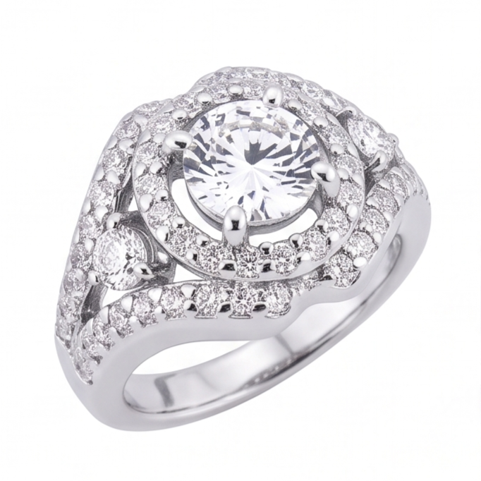 2.72 Ct. Big Real Natural Earth Mined Diamond ( Not Lab Grown )  Ring White Gold Anniversary Jewelry