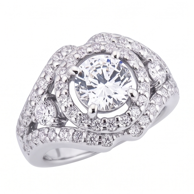 2.72 Ct. Big Real Natural Earth Mined Diamond ( Not Lab Grown )  Ring White Gold Anniversary Jewelry