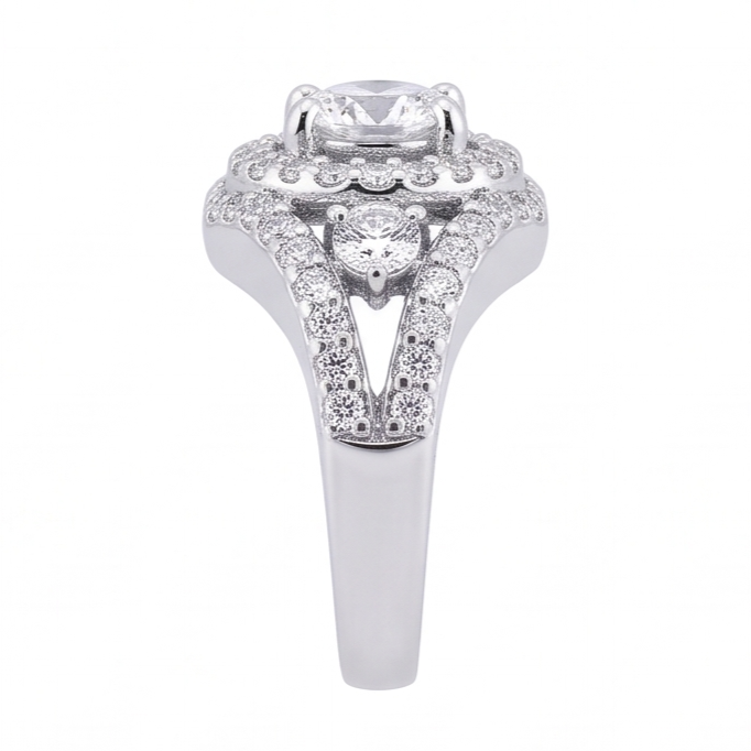 2.72 Ct. Big Real Natural Earth Mined Diamond ( Not Lab Grown )  Ring White Gold Anniversary Jewelry