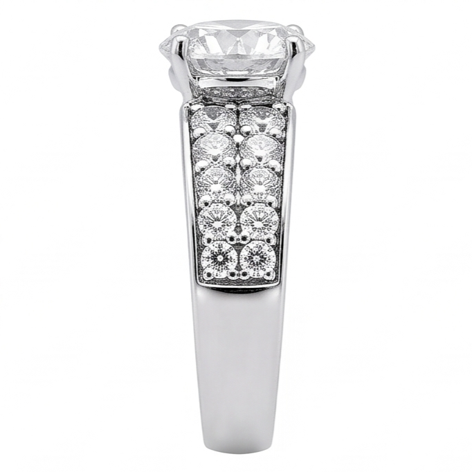 2.75 Carat New Natural Earth Mined Diamond ( Not Lab Grown )s Anniversary Ring White Gold