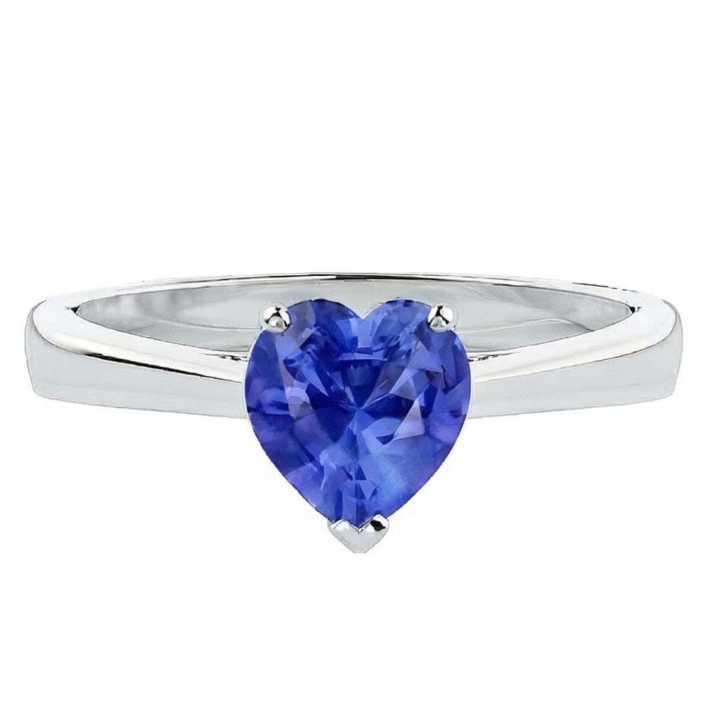 natural heart sapphire 2ct ring side angle