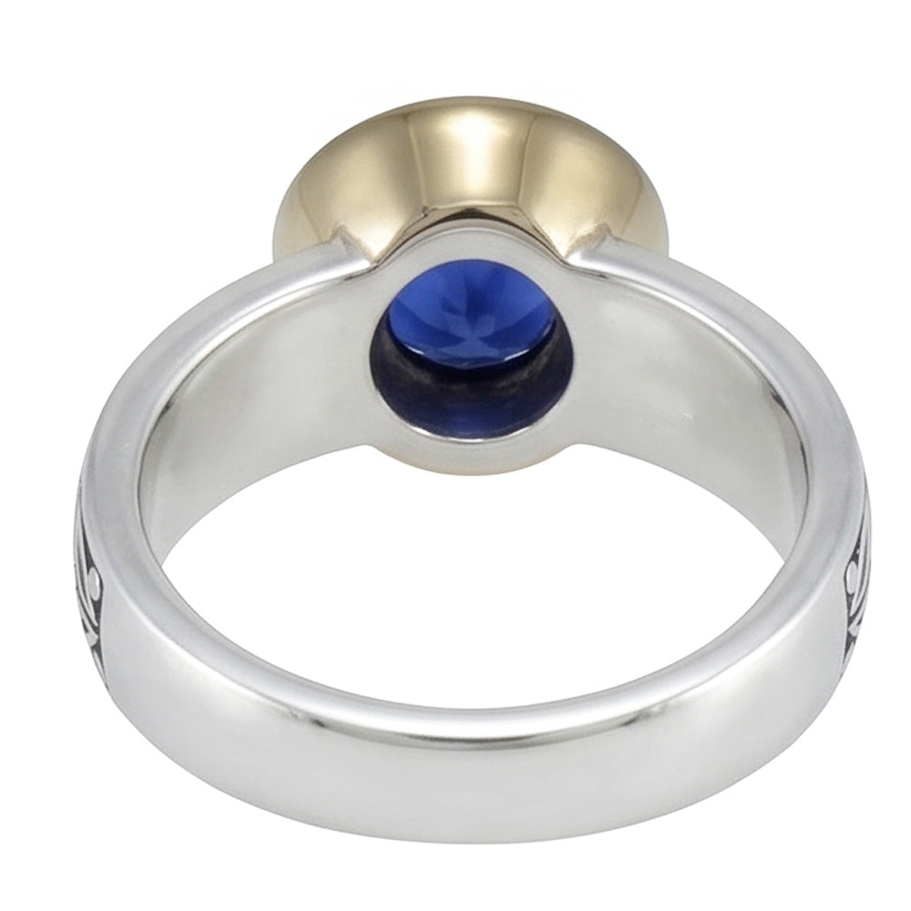 2 Carat Solitaire Ring Round Tanzanite AAA Antique Style Jewelry