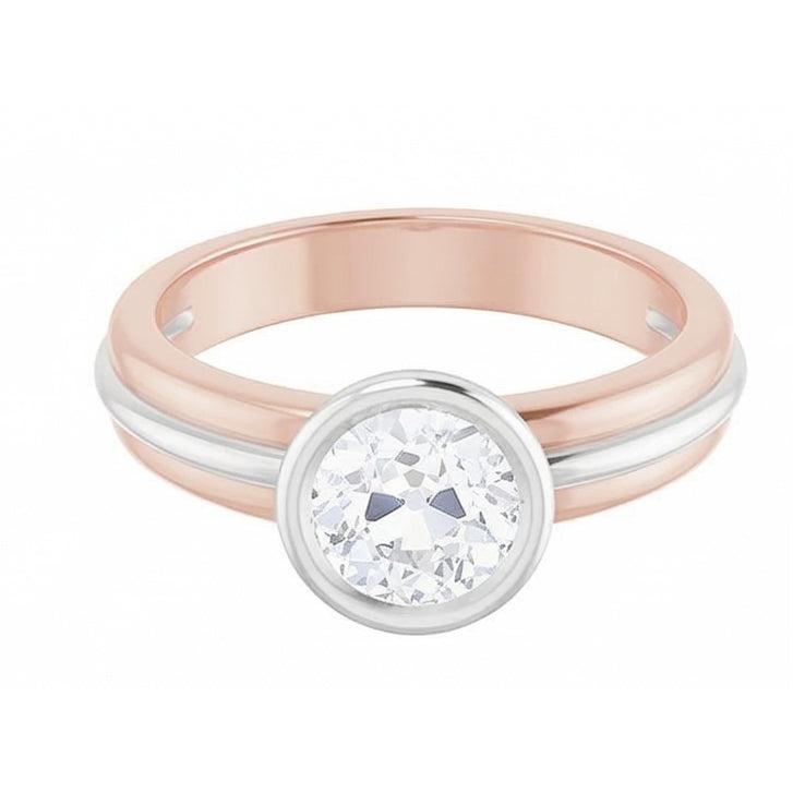 natural round diamond 2ct watch top view