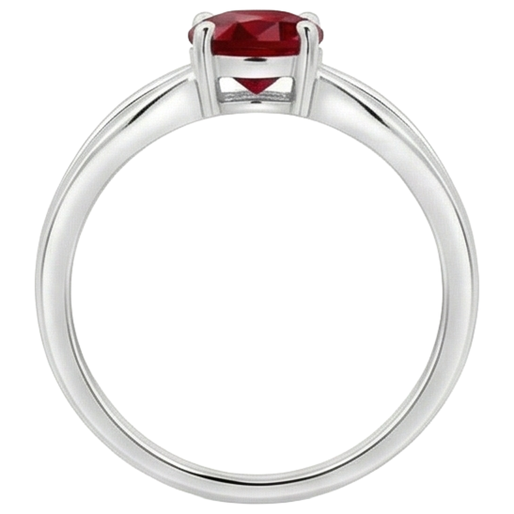 natural oval ruby 2ct ring with diamond accents