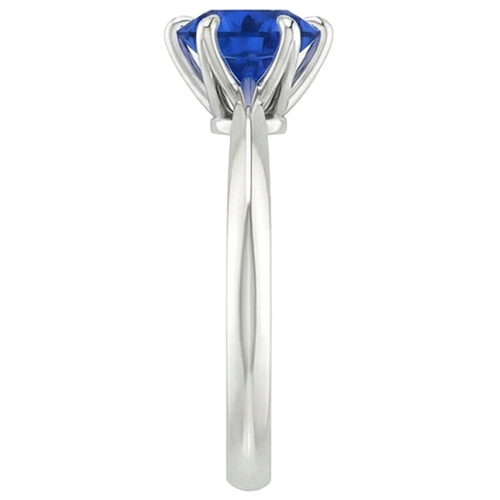 2 Ct Genuine Sapphire Solitaire Ring