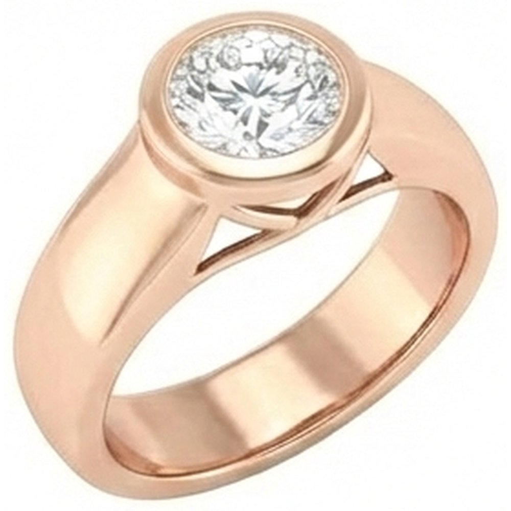 2 Ct. Real Natural Earth Mined Diamond Solitaire Rose Gold Ring Jewelry New