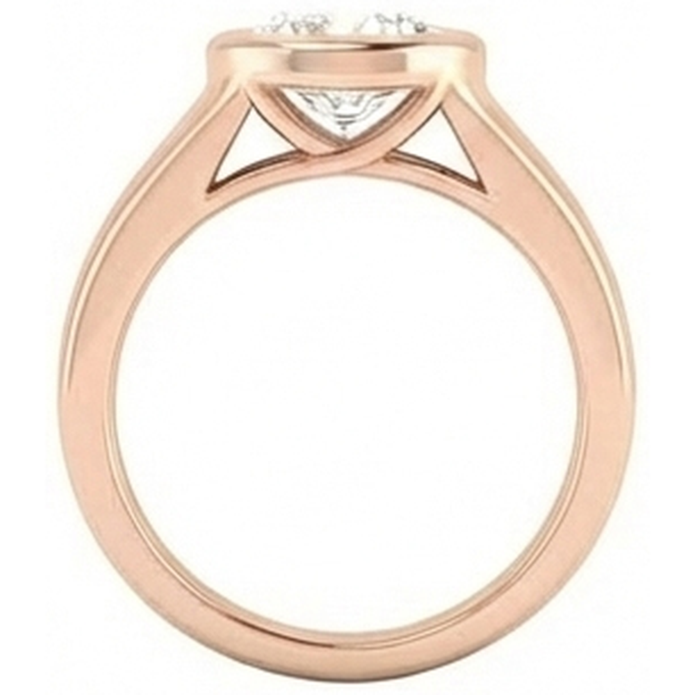 2 Ct. Real Natural Earth Mined Diamond Solitaire Rose Gold Ring Jewelry New