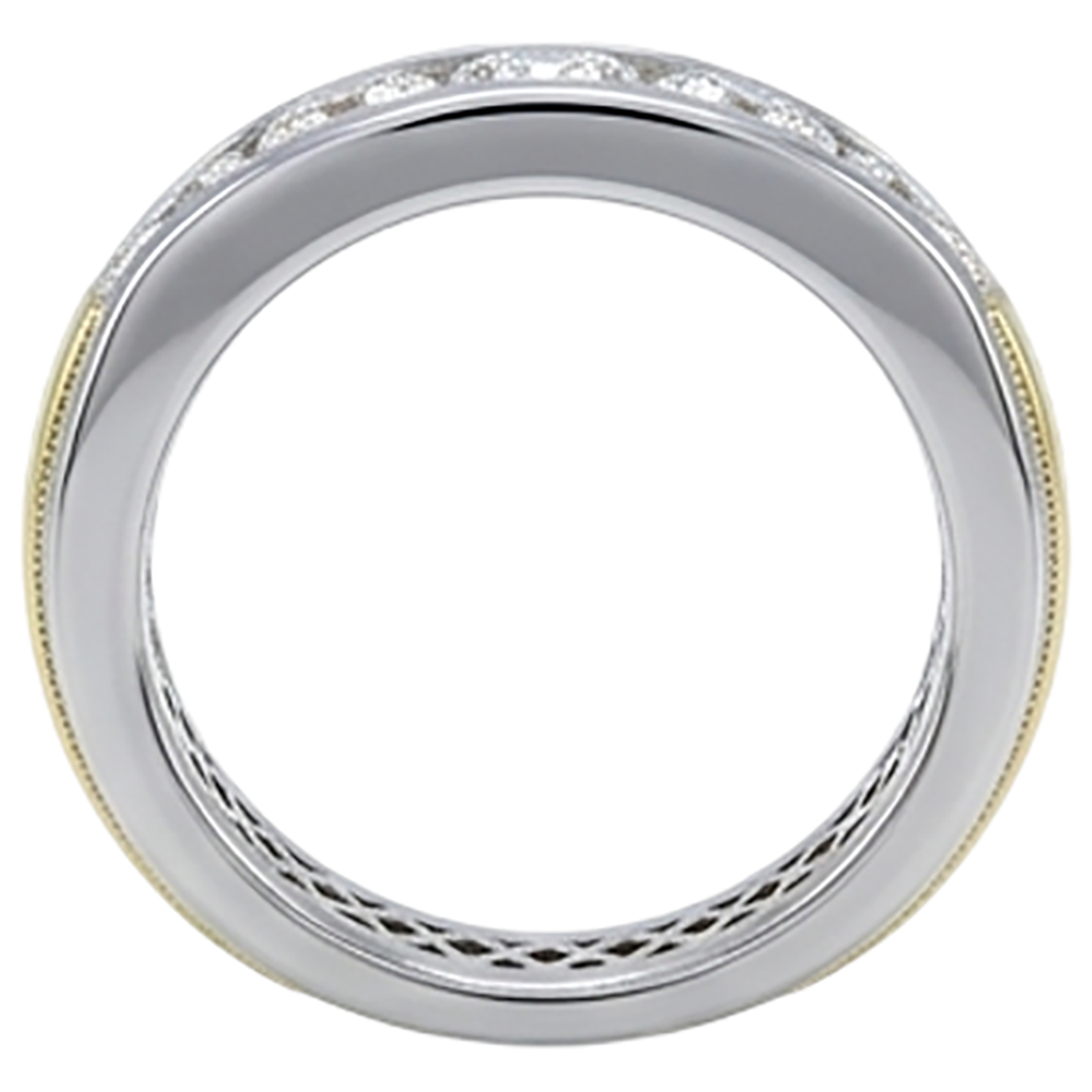2 Ct Round Cut Natural Earth Mined Diamond ( Not Lab Grown )  Men's Band Jewelry New