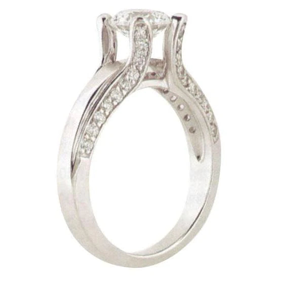 2.01 Carats Genuine Diamond Antique Look Ring 