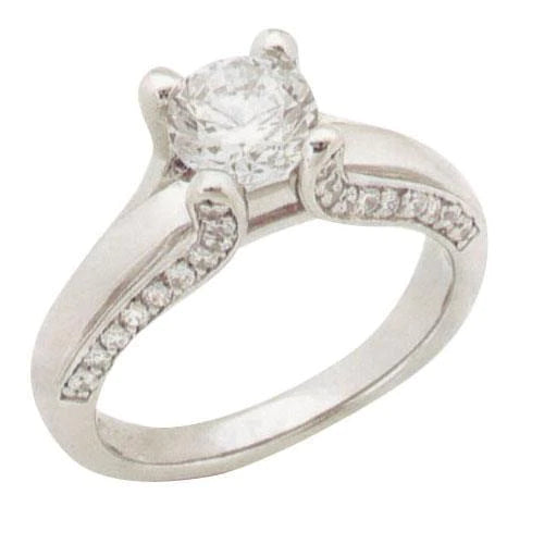 2.01 Carats Genuine Diamond Antique Look Ring With Accents Gold New