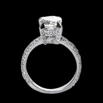 2.25 Carats Round Genuine Diamond Wedding Ring