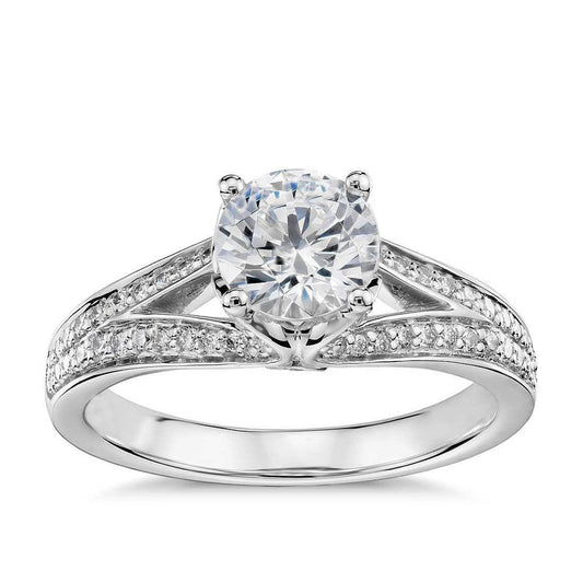 2.25 Carats Solitaire With Accent Real Diamonds Anniversary Ring New
