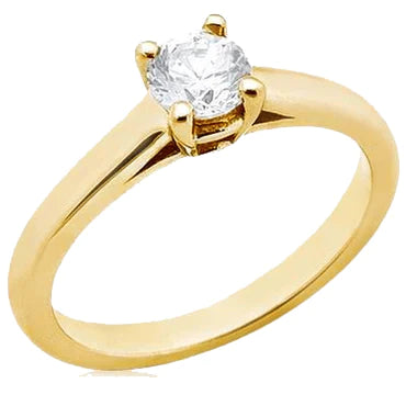 2.25 Ct. Real Diamonds Solitaire Yellow Gold Ring New