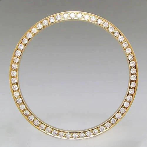 2.25 Ct Channel Set Genuine Diamond Bezel To Fit Rolex Date All Watch Models - Watch Bezel-harrychadent.ca