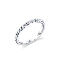 2.25 Ct Prong Set Round Cut Natural Diamonds Women Wedding Band