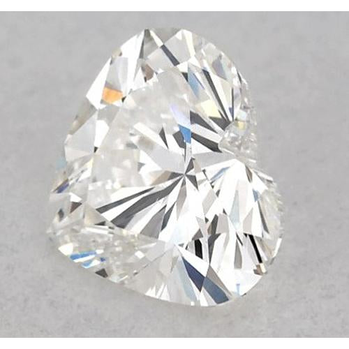 Diamond Heart Shape Diamond in Gold – front view