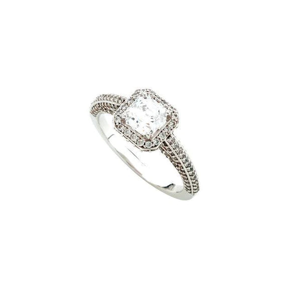 2.31 Carats Asscher Natural Diamond Engagement Ring Jewelry New