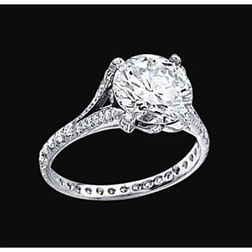 2.35 Ct. Genuine Diamonds Royal Engagement Ring White Gold