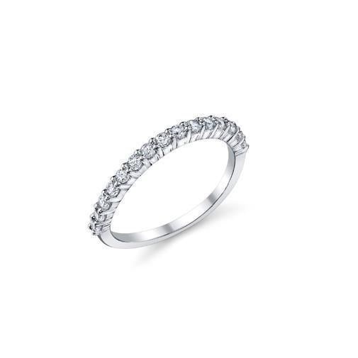 2.40 Ct Round Cut Genuine Diamond Wedding Half Eternity Band New