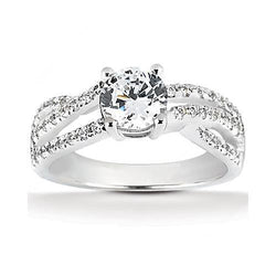 2.45 Ct. Real Natural Earth Mined Diamond Engagement Ring Twisted Shank New Jewelry