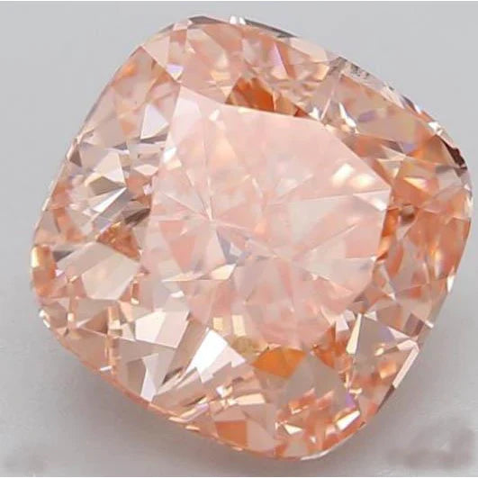 Cushion Pink Sapphire ring in Gold – front view