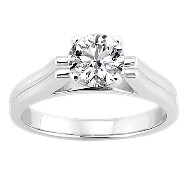 2.50 Carat Genuine Diamond Solitaire Ring White Gold New