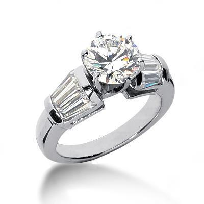 2.50 Carat Genuine Diamonds Ring 3 Stone Style Engagement Ring