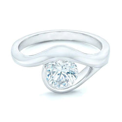 2.50 Carat Gorgeous Round Cut Real Natural Earth Mined Diamond Engagement Ring