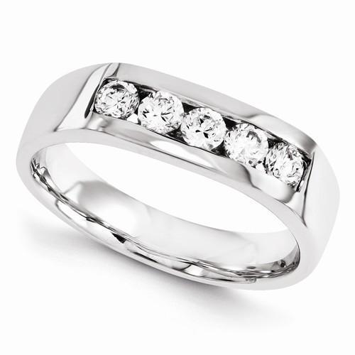 2.50 Carats Genuine Diamond Anniversary Wedding Band White Gold New