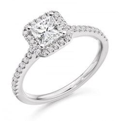 2.50 Carats Genuine Natural Earth Mined Diamond Engagement Ring White Gold 14K