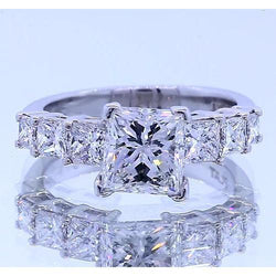 2.50 Carats Princess Cut Genuine Natural Earth Mined Diamond Engagement Ring Jewelry New