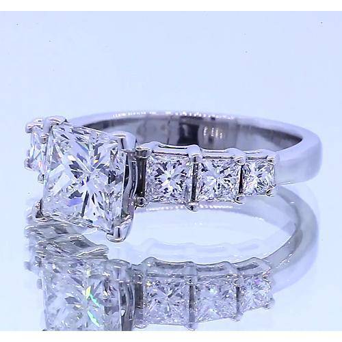  Princess Cut Genuine Diamond Engagement Ring Jewelry New