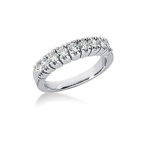 2.50 Carats Real Diamond Anniversary Ring Set White Gold 14K