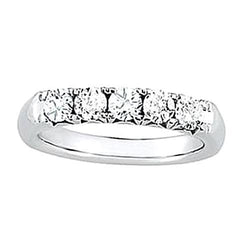 2.50 Carats White Gold 14K Real Diamond Engagement Band Prong Set