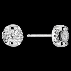 2.50 Ct. G VS1 Natural Diamond Stud Earring White Gold