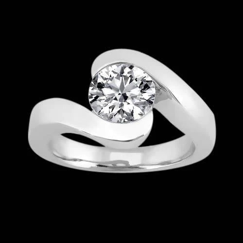 2.50 Ct. Natural Diamond Wedding Ring Solitaire White Gold