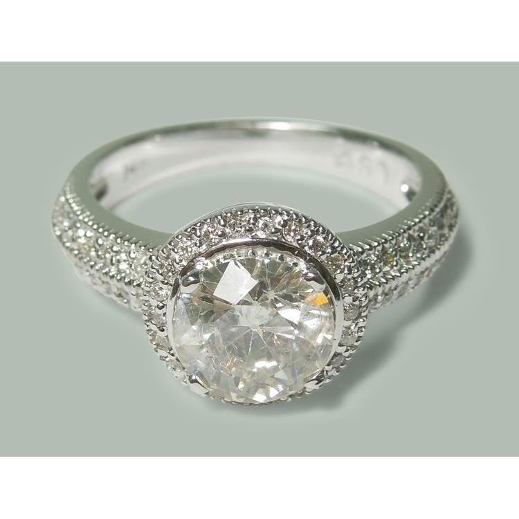 2.50 Ct Genuine Diamond Anniversary Ring Antique Style Jewelry New