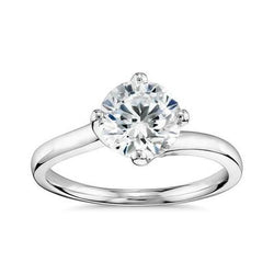 2.50 Ct Gorgeous Round Cut Solitaire Genuine Diamond Wedding Ring