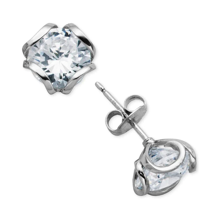 2.50 Ct Natural Diamonds Studs Earring Sparkling Round Cut