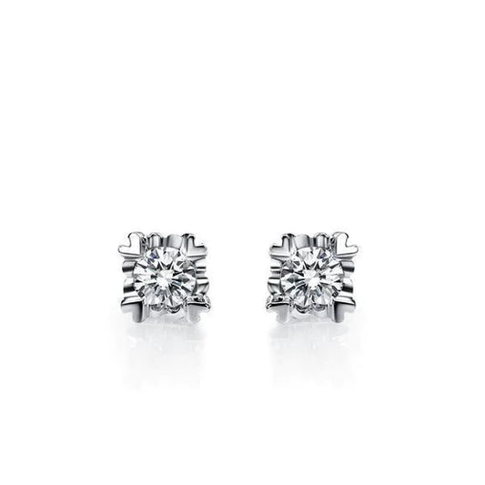 2.50 Ct Sparkling Brilliant Cut Natural Diamonds Studs Earring White Gold 14K