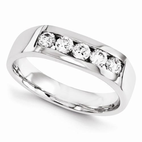 2.50 Carats Lab Grown Diamonds Anniversary Wedding Band White Gold New