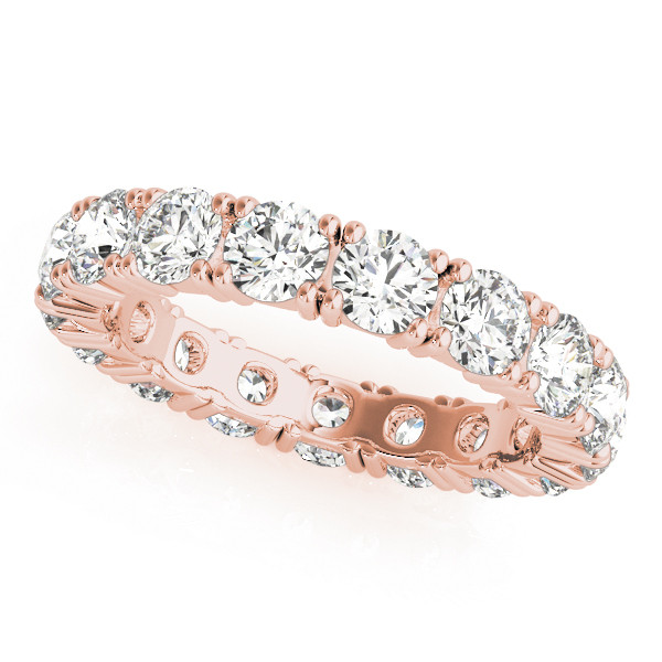 Round Brilliant Brilliant Diamond ring in 14K Rose Gold – main view
