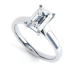 2.5 Carat Emerald Natural Earth Mined Diamond Ring Women's Jewelry