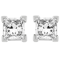 2.5 Carat Prong Set Genuine Diamond Stud Earring White Gold Jewelry 14K