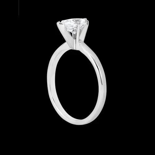 2.5 Carat Sparkling Pear Genuine Diamond Ring