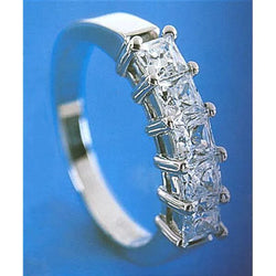 2.5 Carat High Brilliance Lab Grown Diamond Band Princess Cut