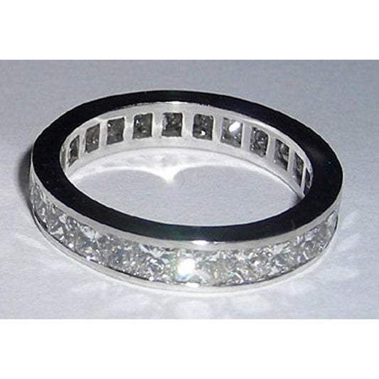 2.60 Carats Princess Cut Gorgeous Lab Grown Diamond Band New